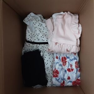 Baby Clothing Bundle 3 Months - Dresses, Shorts & Romper EUC (4 Items)